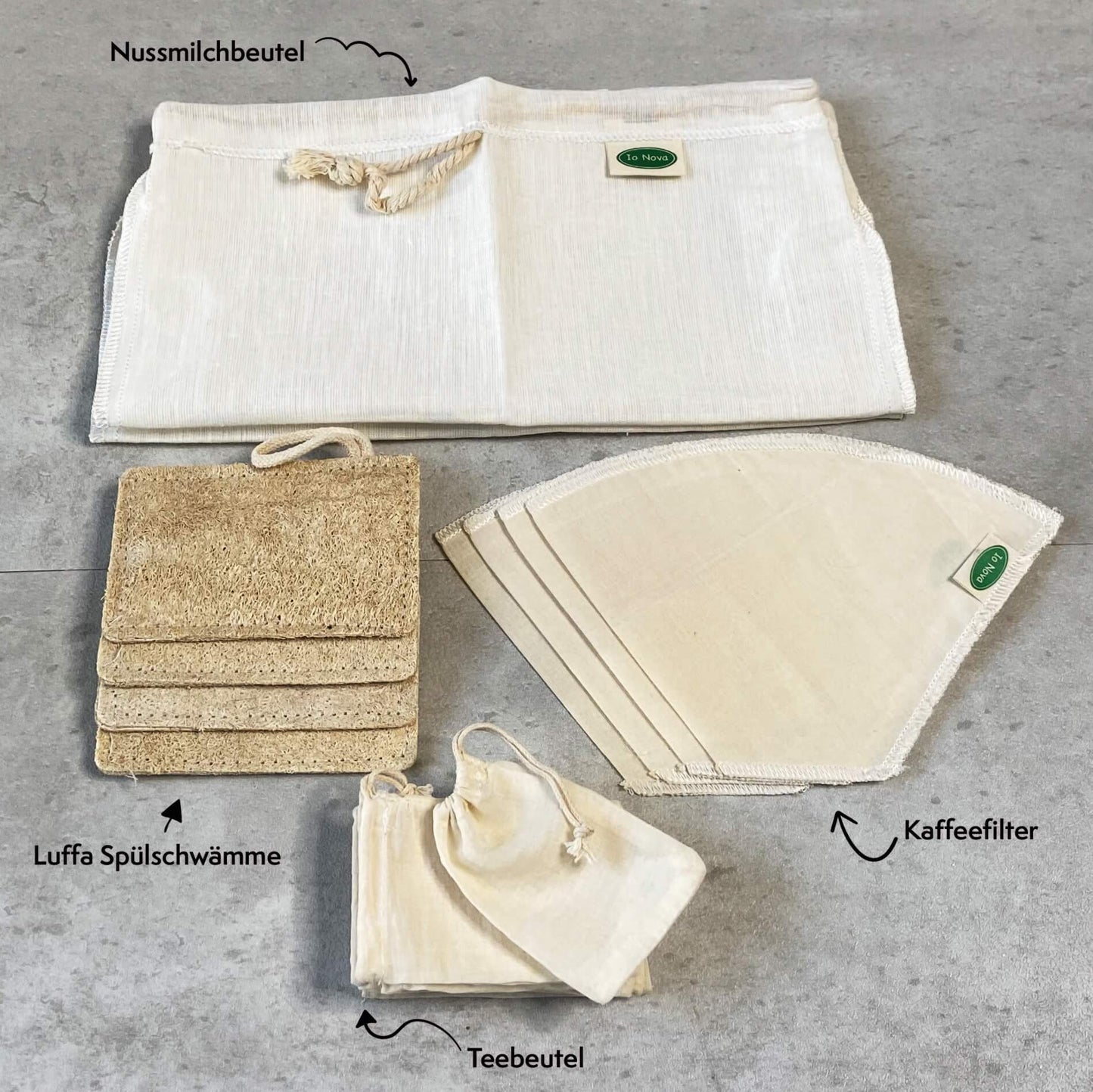 Plastikfreies Zero Waste Set für die Küche von Io Nova