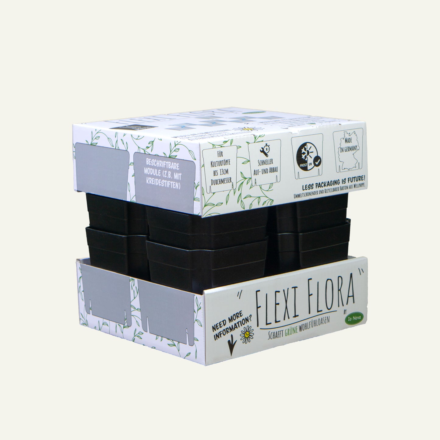 FlexiFlora – Modulares Pflanzsystem | 16er Set